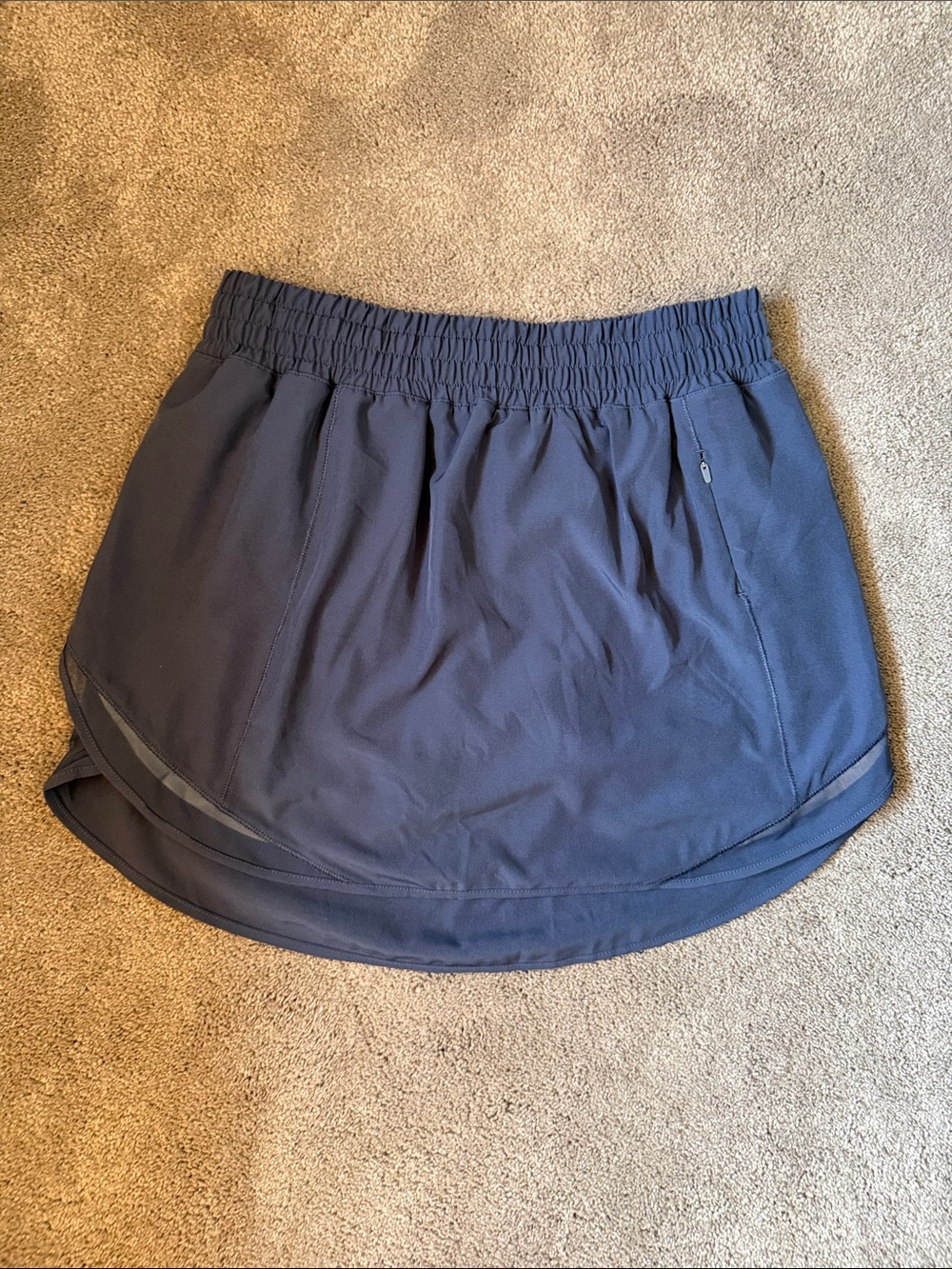 CRZ Women's Navy Performance Skort with Zip Pocket